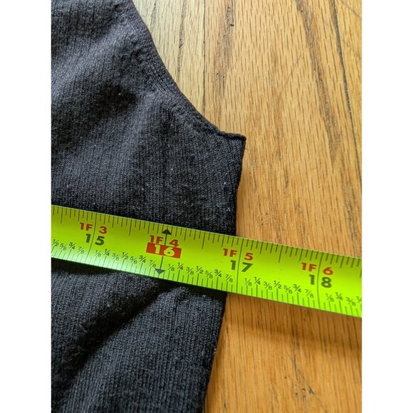 Ellen Tracy Womens Sleeveless Ribbed Knit Top Large Black - Picture 9 of 9